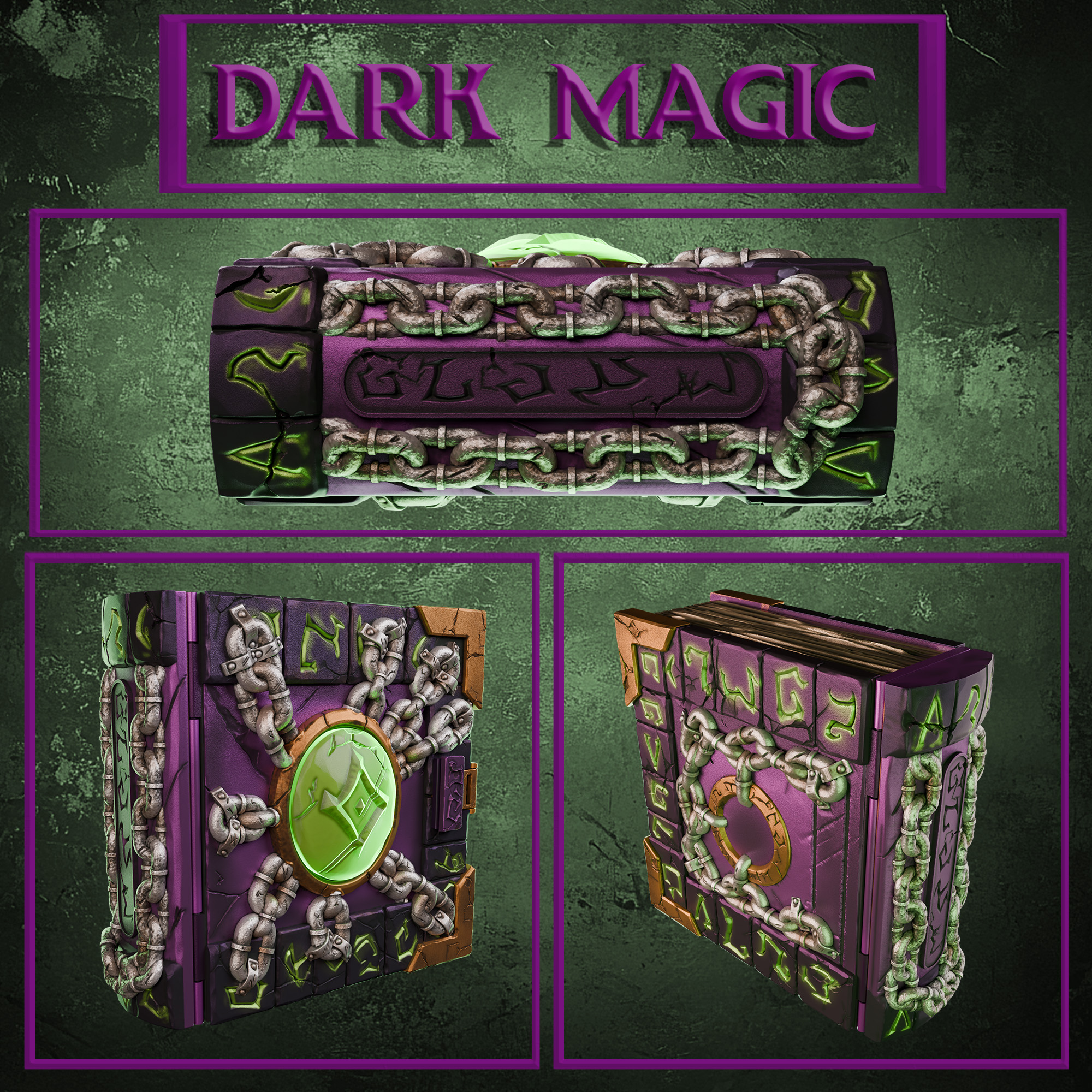The Adventurer's tomes : Dark magic Tome 模型预览图 1